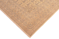 handmade Transitional Antique Beige Rose Hand Knotted RECTANGLE 100% WOOL area rug 8x10
