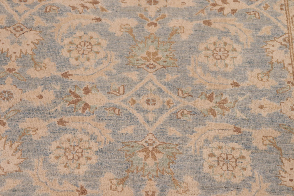 handmade Transitional Kafkaz Beige Tan Hand Knotted RECTANGLE 100% WOOL area rug 8' x 10'