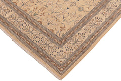 handmade Transitional Kafkaz Tan Beige Hand Knotted RECTANGLE 100% WOOL area rug 8' x 10'