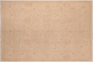 handmade Traditional Kafkaz Beige Tan Hand Knotted RECTANGLE 100% WOOL area rug 8x10