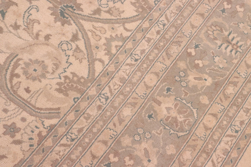 handmade Traditional Kafkaz Beige Green Hand Knotted RECTANGLE 100% WOOL area rug 8x10