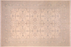 handmade Traditional Kafkaz Beige Green Hand Knotted RECTANGLE 100% WOOL area rug 8x10