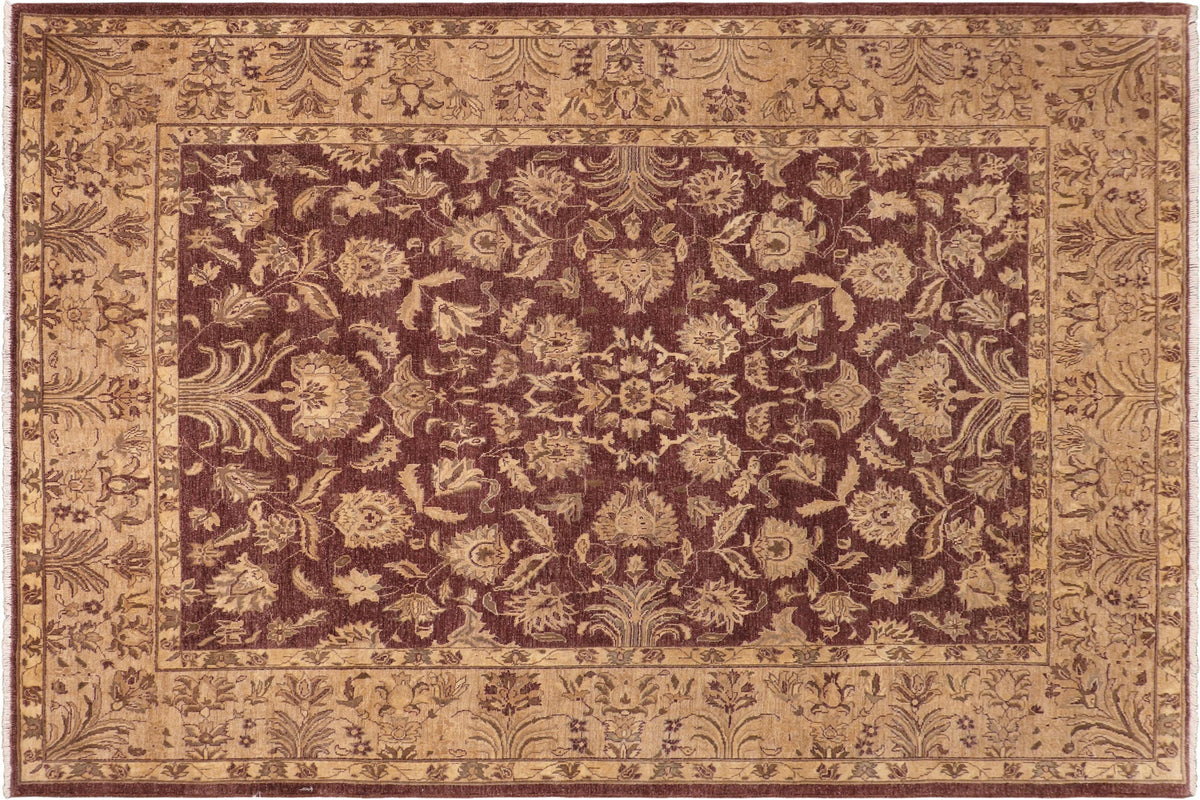handmade Traditional Kafkaz Brown Tan Hand Knotted RECTANGLE 100% WOOL area rug 8x10