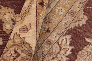handmade Traditional Kafkaz Brown Beige Hand Knotted RECTANGLE 100% WOOL area rug 8x10