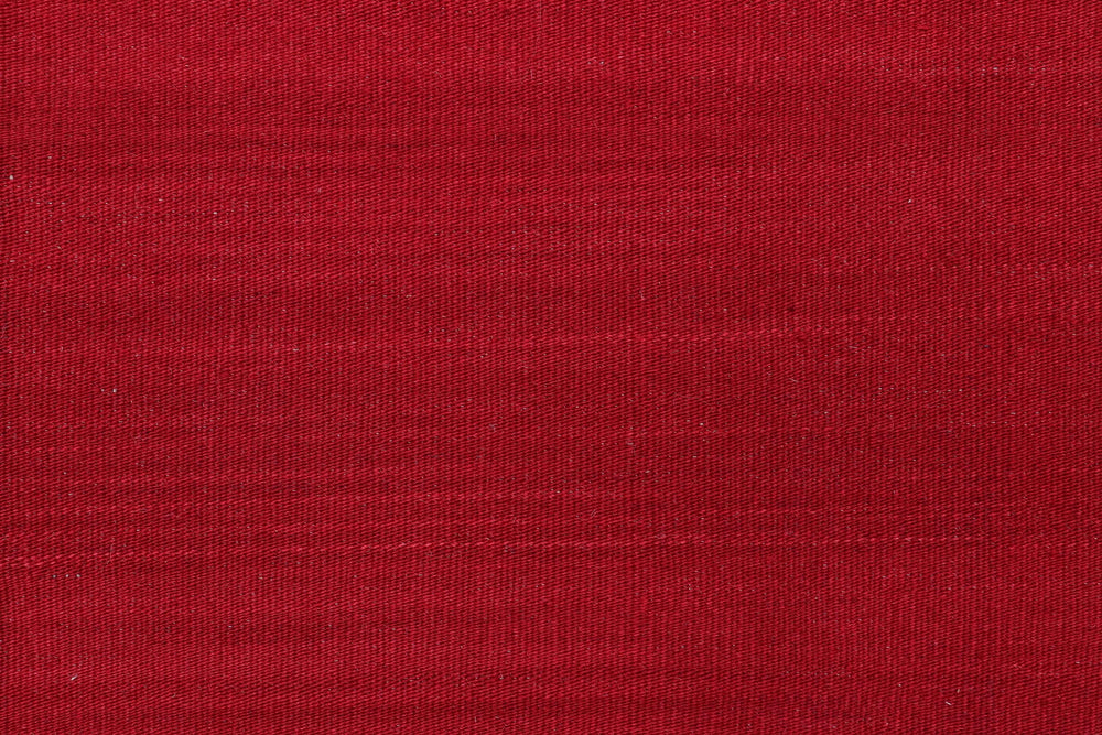 handmade Modern Kilim Red Beige Hand-Woven RECTANGLE 100% WOOL area rug 7 x 10