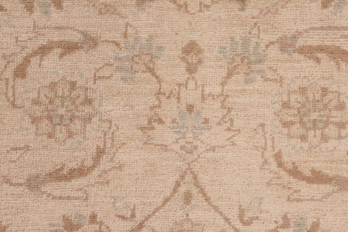 handmade Transitional Kafkaz Beige Green Hand Knotted RECTANGLE 100% WOOL area rug 8' x 10'