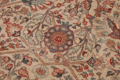 handmade Traditional Design Beige Tan Hand Knotted RECTANGLE 100% WOOL area rug 9' x 12'