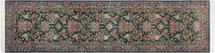 handmade Traditional Sohil Green Blue Hand Knotted RUNNER 100% WOOL area rug 3' x 10'