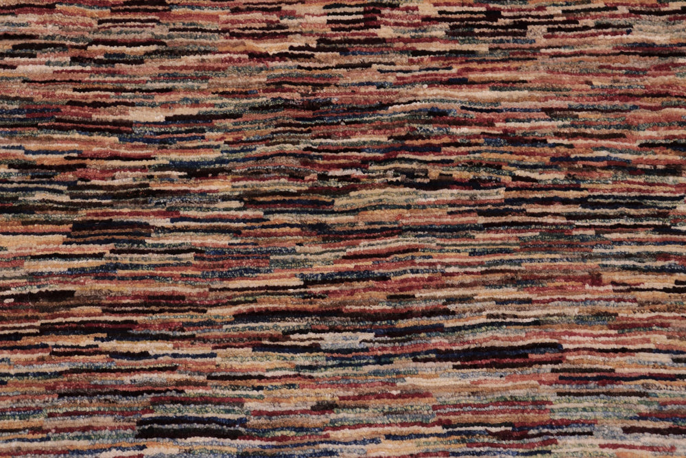 handmade Modern Gabbeh Beige Blue Hand Knotted RECTANGLE 100% WOOL area rug 4' x 5'