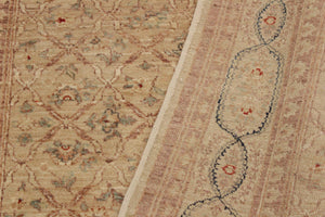 handmade Transitional Kafkaz Lt. Tan Brown Hand Knotted RECTANGLE 100% WOOL area rug 4' x 6'