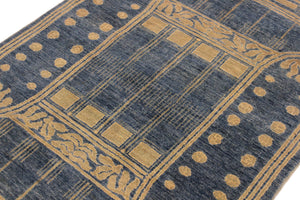 handmade Traditional Kafkaz Lt. Blue Lt. Green Hand Knotted RECTANGLE 100% WOOL area rug 4x6