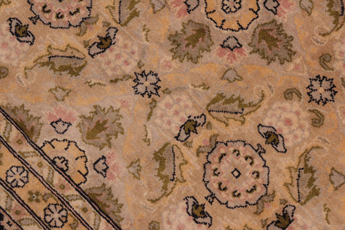 handmade Transitional Gulzar Gold Black Hand Knotted RECTANGLE 100% WOOL area rug 8x10