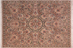 handmade Traditional Mountain Gray Tan Hand Knotted RECTANGLE 100% WOOL area rug 8x10