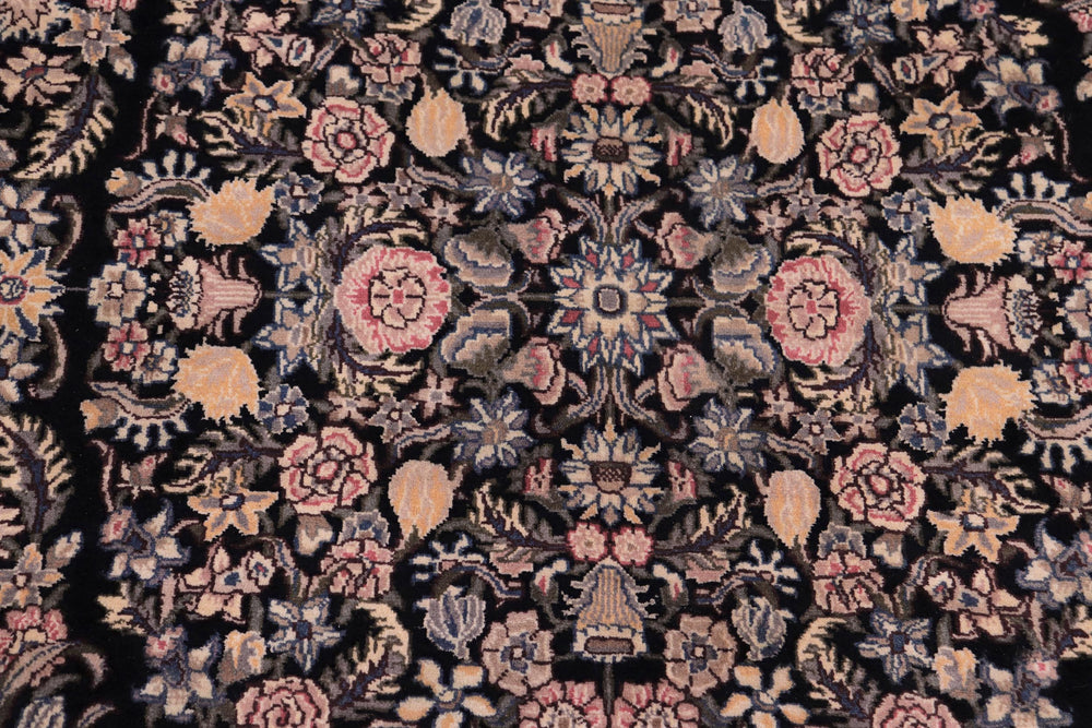 handmade Traditional Tamour Black Black Hand Knotted RECTANGLE 100% WOOL area rug 9x12