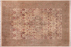 handmade Traditional Tabriz Gold Green Hand Knotted RECTANGLE 100% WOOL area rug 9x12