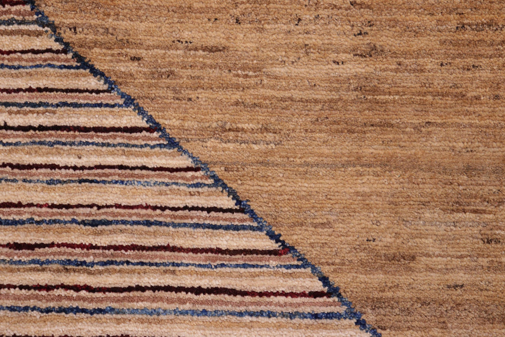 handmade Modern Gabbeh Red Brown Hand Knotted RECTANGLE 100% WOOL area rug 5' x 7'