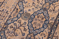 handmade Transitional Design Tan Teal Hand Knotted RECTANGLE 100% WOOL area rug 5' x 7'