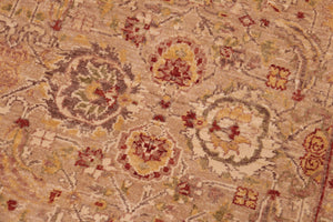 handmade Traditional Kafkaz Tan Lt. Brown Hand Knotted RECTANGLE 100% WOOL area rug 5x7