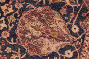 handmade Traditional Kafkaz Blue Gold Hand Knotted RECTANGLE 100% WOOL area rug 5x7