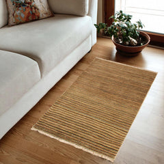 handmade Modern Gabbeh Beige Rust Hand Knotted RECTANGLE 100% WOOL area rug 3' x 5'