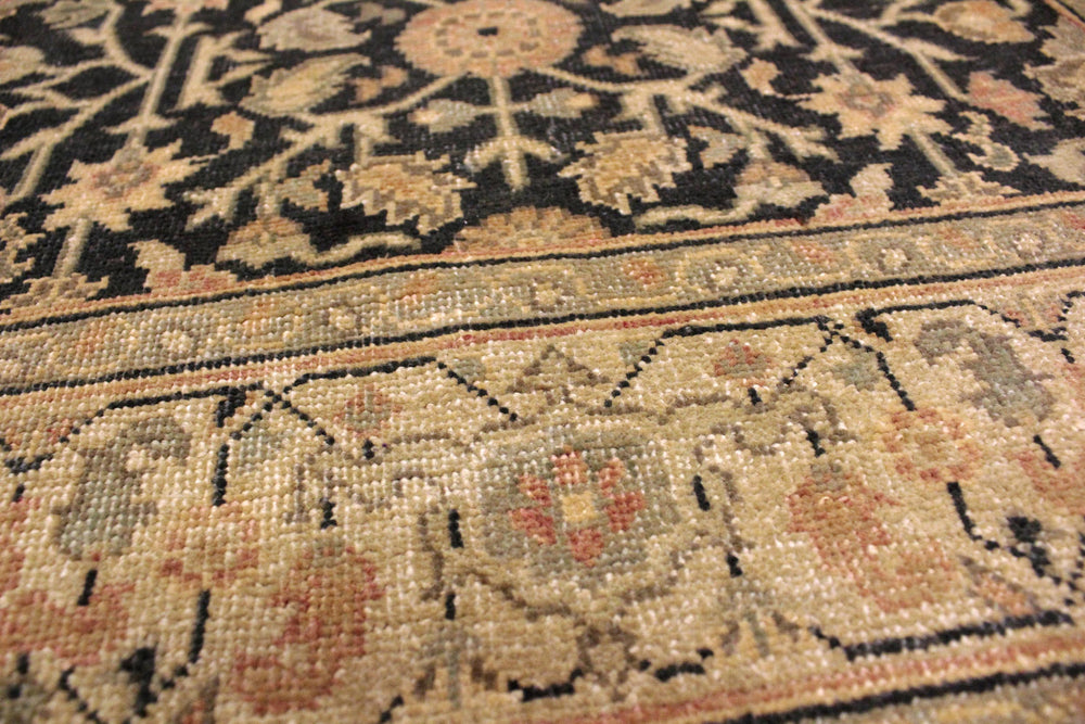 handmade Traditional Kafkaz Charcoal Tan Hand Knotted RECTANGLE 100% WOOL area rug 3x5