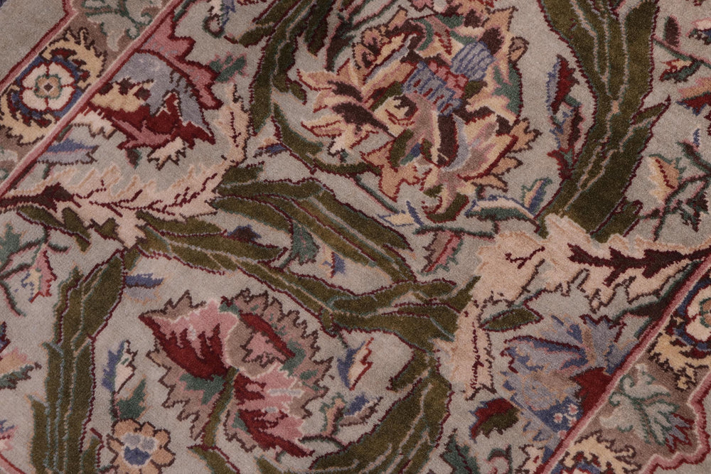 handmade Transitional Marry Gold Lt. Green Lt. Green Hand Knotted RECTANGLE 100% WOOL area rug 2x4
