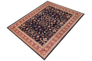 handmade Transitional Kafkaz Blue Red Hand Knotted RECTANGLE 100% WOOL area rug 12' x 16'