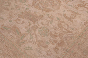 handmade Traditional Kafkaz Lt. Tan Tan Hand Knotted RECTANGLE 100% WOOL area rug 12x15