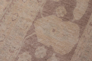 handmade Transitional Kafkaz Ivory Lt. Brown Hand Knotted RECTANGLE 100% WOOL area rug 12' x 15'
