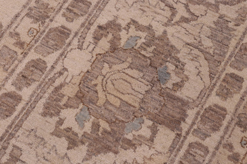 handmade Transitional Kafkaz Ivory Ivory Hand Knotted RECTANGLE 100% WOOL area rug 12' x 18'