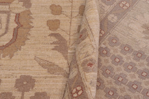 handmade Traditional Kafkaz Tan Tan Hand Knotted RECTANGLE 100% WOOL area rug 12x18