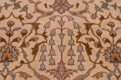 handmade Traditional  Ivory Gold Hand Knotted RECTANGLE 100% WOOL area rug 9' x 12'