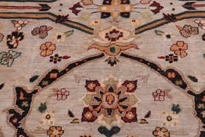 handmade Traditional Kafkaz Gray Brown Hand Knotted RECTANGLE 100% WOOL area rug 12x15