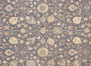 handmade Transitional Kafkaz Gray Ivory Hand Knotted RECTANGLE 100% WOOL area rug 12' x 15'