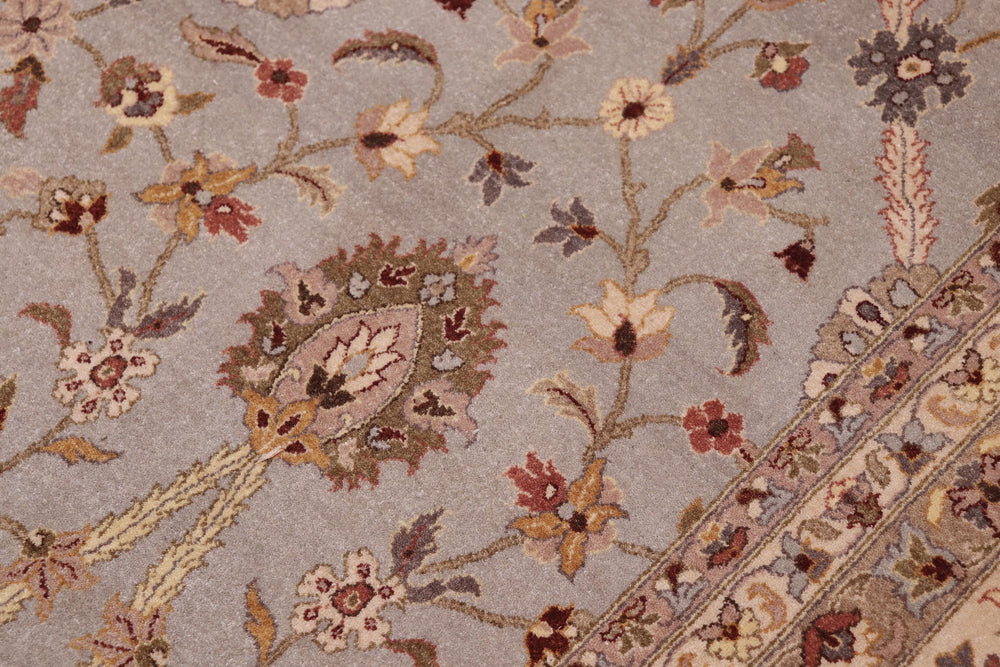 handmade Transitional Jafri Lt. Gray Tan Hand Knotted RECTANGLE 100% WOOL area rug 12x15