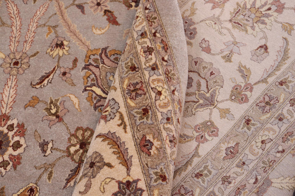 handmade Transitional Jafri Lt. Gray Tan Hand Knotted RECTANGLE 100% WOOL area rug 12x15