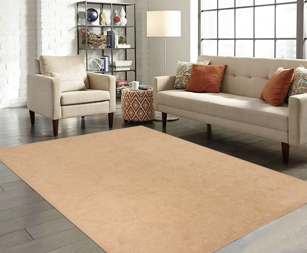 handmade Modern Kafkaz Brown Tan Hand Knotted RECTANGLE 100% WOOL area rug 10' x 14'