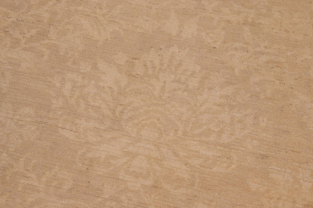 handmade Modern Kafkaz Brown Tan Hand Knotted RECTANGLE 100% WOOL area rug 10' x 14'