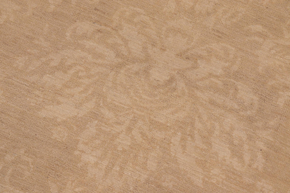 handmade Modern Kafkaz Brown Tan Hand Knotted RECTANGLE 100% WOOL area rug 10' x 14'