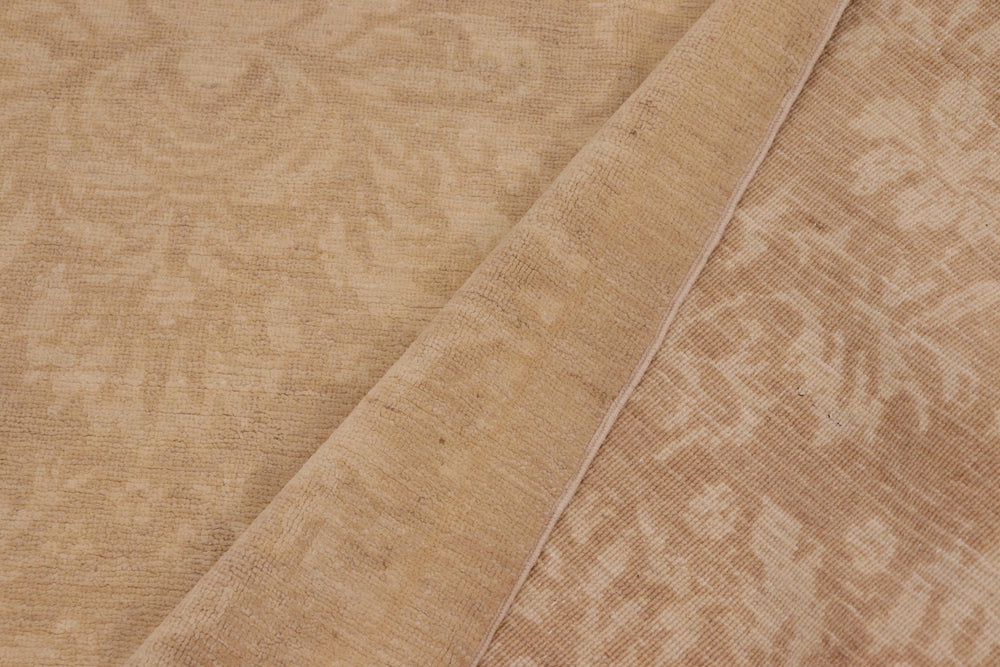 handmade Modern Kafkaz Brown Tan Hand Knotted RECTANGLE 100% WOOL area rug 10' x 14'