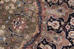 handmade Traditional Jhangeer Lt. Gray Lt. Gray Hand Knotted RECTANGLE WOOL&SILK area rug 12x17
