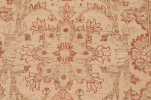 handmade Traditional Kafkaz Beige Rust Hand Knotted RECTANGLE 100% WOOL area rug 6x9