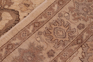 handmade Traditional Kafkaz Beige Brown Hand Knotted RECTANGLE 100% WOOL area rug 6x9