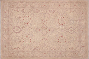 handmade Traditional Kafkaz Tan Brown Hand Knotted RECTANGLE 100% WOOL area rug 6x9