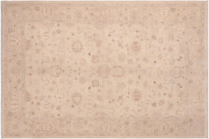 handmade Traditional Kafkaz Beige Brown Hand Knotted RECTANGLE 100% WOOL area rug 6x9