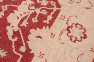 handmade Traditional Kafkaz Red Tan Hand Knotted RECTANGLE 100% WOOL area rug 6x9