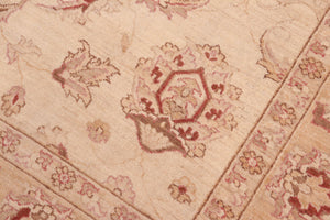 handmade Traditional Kafkaz Beige Gold Hand Knotted RECTANGLE 100% WOOL area rug 6x9
