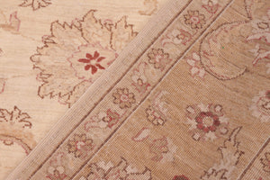 handmade Traditional Kafkaz Beige Gold Hand Knotted RECTANGLE 100% WOOL area rug 6x9