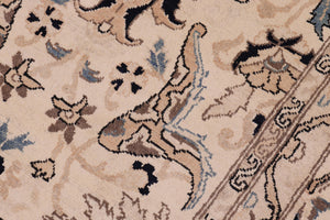 handmade Traditional Kafkaz Beige Tan Hand Knotted RECTANGLE 100% WOOL area rug 9x12