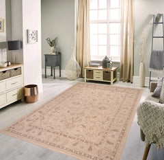 handmade Traditional Kafkaz Beige Tan Hand Knotted RECTANGLE 100% WOOL area rug 9x12